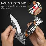 NedFoss Tiger Roar Engraved Pocket Knife