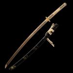 Handmade Japanese Katana Sword Real - Authentic Hand Forged Full Tang 1060 High Carbon Steel Samurai Swords for Martial Arts, Collection & Display, 40.5-Inch