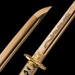 Handmade Japanese Katana Sword Real - Authentic Hand Forged Full Tang 1060 High Carbon Steel Samurai Swords for Martial Arts, Collection & Display, 40.5-Inch