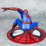 MINISO Anime Cartoon  Venom Spider-Man Iron Man Plastic Action Figure Model with pedestal Children Toys Boys Doll Gifts