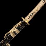 Handmade Japanese Katana Sword Real - Authentic Hand Forged Full Tang 1060 High Carbon Steel Samurai Swords for Martial Arts, Collection & Display, 40.5-Inch