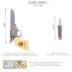 Jesse James 21" Folding Pocket Knife Set
