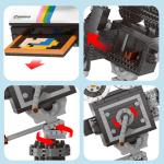 802pcs Mini Building Block Vintage Model Polaroid Retro Camera Adults Collection Ornaments IDEAS Series Toys Girl Birthday Gifts