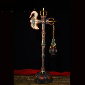 Five-strand knife pestle pure copper magic tool vajra pestle ornament collection