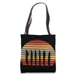 Vintage Retro Knives Collectors Makers Knife Collecting Tote Bag