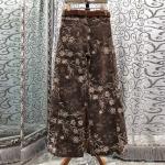 Autumn Curved Knife Jeans Women's High-waisted Loose Wide-leg Slimming Jacquard Long Pants Ins Style Spring Autumn Collection