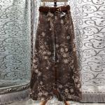 Autumn Curved Knife Jeans Women's High-waisted Loose Wide-leg Slimming Jacquard Long Pants Ins Style Spring Autumn Collection