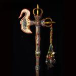 Five-strand knife pestle pure copper magic tool vajra pestle ornament collection