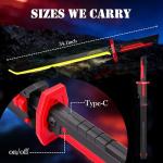 Cravonel Cyberpunk Neon Lightsaber Sword - 31.4 Inch LED Light Saber with Steam Effect, Motion Activated Sound, 7-Color Changing RGB Blade for Cosplay, Dueling