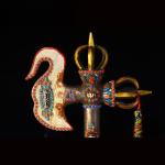 Five-strand knife pestle pure copper magic tool vajra pestle ornament collection