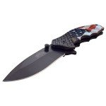 USA Flag Spring Assisted Knife - 7.75 Inch