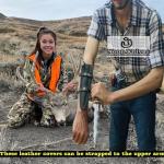 NoonKnives: custom Hand Made Damascus Steel Collectible wavy dagger Knife Handle bull horn with Brass Inserts (Black)