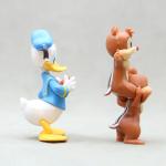 7cm Disney Kawaii Donald Duck Chip Dale Action Figure Mini Model Hobby Toy Birthday Gift Cake Party Decoration Kids Charm Doll