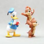 7cm Disney Kawaii Donald Duck Chip Dale Action Figure Mini Model Hobby Toy Birthday Gift Cake Party Decoration Kids Charm Doll