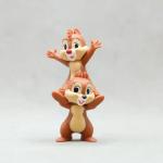 7cm Disney Kawaii Donald Duck Chip Dale Action Figure Mini Model Hobby Toy Birthday Gift Cake Party Decoration Kids Charm Doll