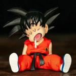 10cm Dragon Ball Z Anime Pvc Action Figure Sitting Posture Sleep Son Goku Model Statue Collection Decoration Toys Birthday Gift