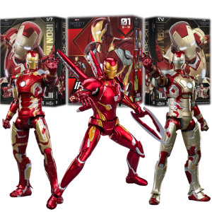 Original FondJoy Iron Man Tony Stark Legend MK42 MK43 MK50 MK6 DIY building block Toys  Action Figure Collection Anime Model