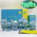 New Hot Bath Serie Mystery Cute Glow In The Dark Green Doll Action Figures Cartoon Desktop Blind Box Model Gift Doll Toys