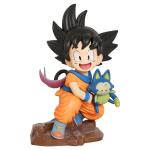 Dragon Ball Childhood Little Goku Hugs PVC Model Statue - Puer Ya Mu Tea Little Follower Figure Collection Toy Ornament Gift