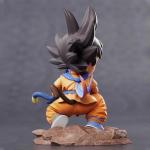 Dragon Ball Childhood Little Goku Hugs PVC Model Statue - Puer Ya Mu Tea Little Follower Figure Collection Toy Ornament Gift