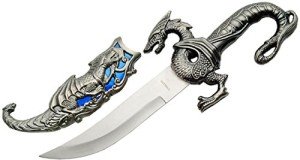 Fantasy Dragon Blade Knife – 10" Deep Blue