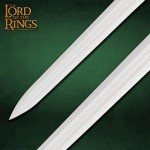 United Cutlery Lord of The Rings Sword of King Theoden | Officially Licensed Herugrim LOTR Replica & Collectible | Display Plaque Included | 27.5" Stainless Steel Blade