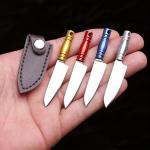 EDC Mini Knife Sharp Mini Kitchen Knife Gift Carry Pocket Knives Unboxing Tool Portable Paper Cutting EDC Fixed Keychain Knife