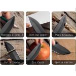 High hardness folding kitchen knife, small fruit knife, portable small straight knife stainless steel pocket knife Folding knife
