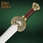 United Cutlery Lord of The Rings Sword of King Theoden | Officially Licensed Herugrim LOTR Replica & Collectible | Display Plaque Included | 27.5" Stainless Steel Blade