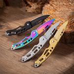 Multifunctional Portable Knife Pocket Knife Mini Folding Knife Kitchen Knives Stainless Steel Keychain Sharp for Vegetable Fruit