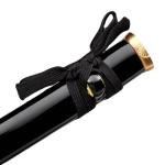 Handmade Royal Japanese Chrysanthemum Blade Tanto Short Katana Samurai Real 13 Inch 1065 Spring Steel Blade Steel Full Tang Traditional System Copper Koshigatana (Black)