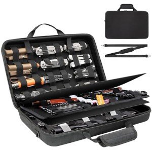 BRANTMAKER Knife Display Case, Knife Case for 61+ Pocket Knives, Knife Collection Case with Portable Shoulder Strap, Knife Storage Items (Box Only)
