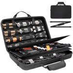 BRANTMAKER Knife Display Case, Knife Case for 61+ Pocket Knives, Knife Collection Case with Portable Shoulder Strap, Knife Storage Items (Box Only)