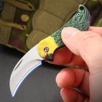 Creative Stainless Steel Relief Knife Mini Portable Folding Knife Outdoor Camping Fruit Knife Multi-purpose Field Knife Pendant