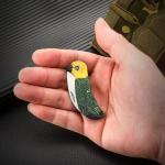 Creative Stainless Steel Relief Knife Mini Portable Folding Knife Outdoor Camping Fruit Knife Multi-purpose Field Knife Pendant