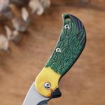 Creative Stainless Steel Relief Knife Mini Portable Folding Knife Outdoor Camping Fruit Knife Multi-purpose Field Knife Pendant