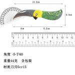 Creative Stainless Steel Relief Knife Mini Portable Folding Knife Outdoor Camping Fruit Knife Multi-purpose Field Knife Pendant