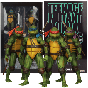 NECA 4pcs Teenage Mutant Ninja Turtles Action Figure TMNT Edition Movable Movies Model Turtle Ninja Anime Kids For Toy Doll Gift