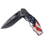 USA Flag Spring Assisted Knife - 7.75 Inch
