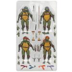 NECA 4pcs Teenage Mutant Ninja Turtles Action Figure TMNT Edition Movable Movies Model Turtle Ninja Anime Kids For Toy Doll Gift