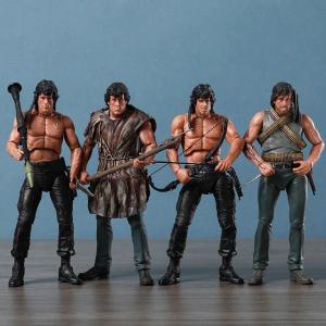 NECA Rambo SDCC 2015 Force Of Freedom Action Figure Doll Handmade Model Toy
