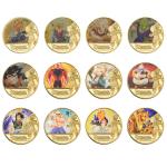 Dragon Ball Gold Plated Gold Coin Son Goku Vegeta Commemorative Coins Children Classic Anime Peripherals Collection Toy Souvenir