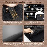 BRANTMAKER Knife Display Case, Knife Case for 61+ Pocket Knives, Knife Collection Case with Portable Shoulder Strap, Knife Storage Items (Box Only)