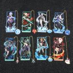 Genshin Impact Figure Metal Book Mark for Women Men Game Fans Collection Gifts Bookmark Page Mark for Book Lover Gifts