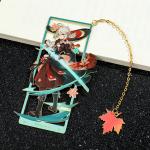 Genshin Impact Figure Metal Book Mark for Women Men Game Fans Collection Gifts Bookmark Page Mark for Book Lover Gifts