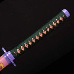 Sword fort Handmade Katana Anime Cosplay Sword, Carbon Steel Demon Sword Real Metal-Kokushibou