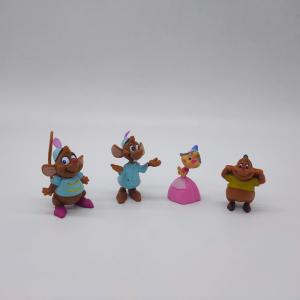 Disney Cinderella Jack Gus Lady Tremaine Action Figures Cute Cartoon Doll Desktop Ornament Collectible Toys Children's Gifts