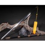 Handmade Chinese Sword,Chinese Jian, Full Size Sword, Forged Folded Steel Blade, Two Handed Straight Long Swords,Collection