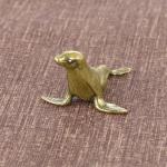 New Vintage Funny Solid Brass Seal Ornaments Creative Home Crafts Collection Office Desk Antique Small Sculptures