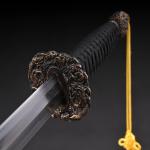 Handmade Chinese Sword,Chinese Jian, Full Size Sword, Forged Folded Steel Blade, Two Handed Straight Long Swords,Collection